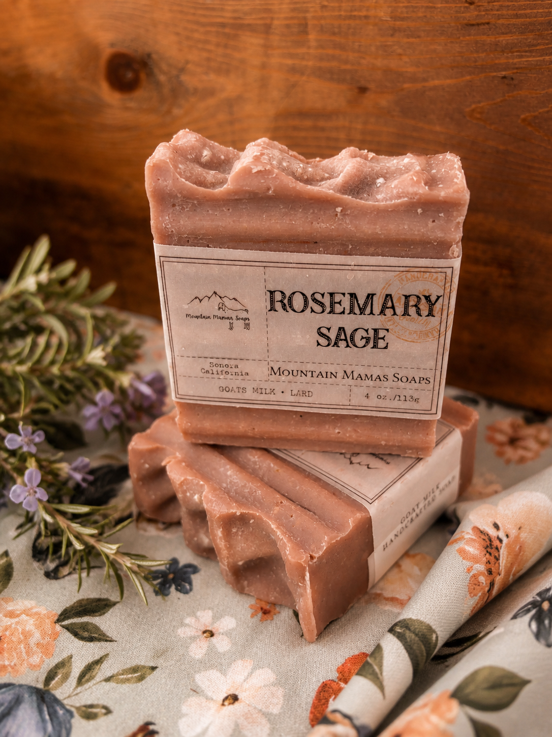 Rosemary Sage Goats Milk Soap - 4oz