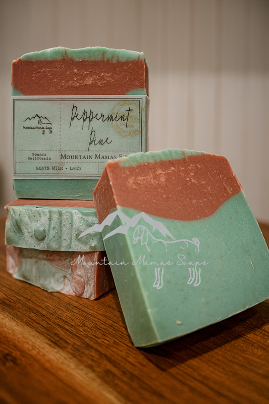 Peppermint Pine Goats Milk Soap -4oz