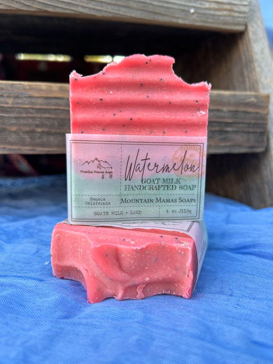 Watermelon Goats Milk Soap - 4oz