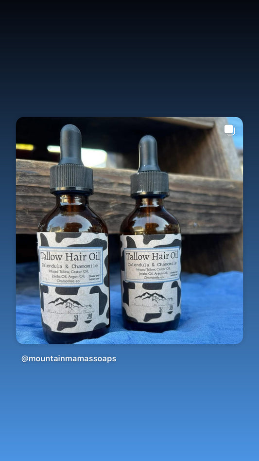 Tallow Hair Oil - 2oz
