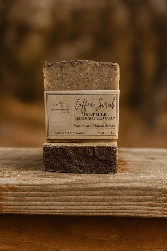 Coffee Scrub Goats Milk Soap - 4oz