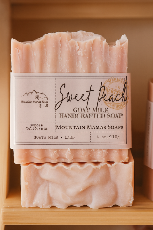 Sweet Peach Goats Milk Soap - 4oz