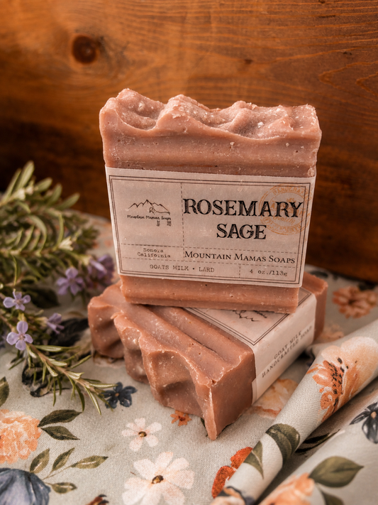 Rosemary Sage Goats Milk Soap - 4oz
